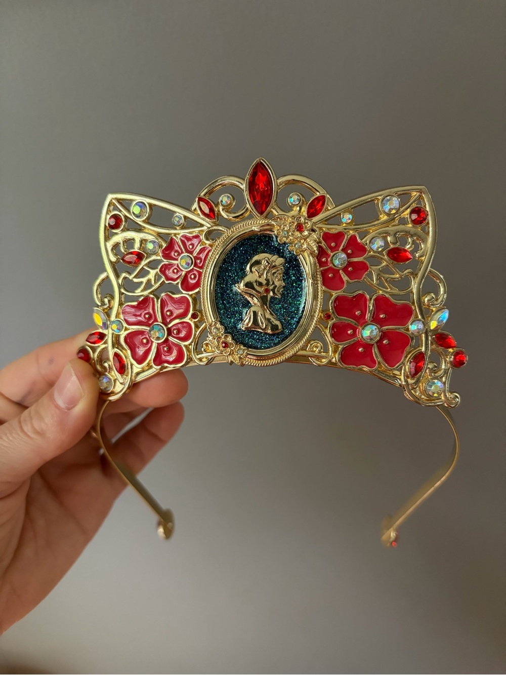 Disney Store Collectible Snow White Princess Gold tone Tiara Headband